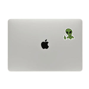 Alien's Middle Finger Sticker